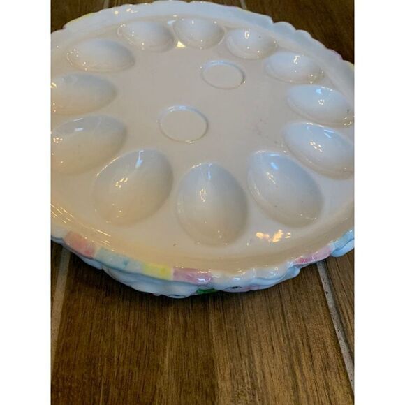 Vintage Enesco Easter/spring deviled Egg Platter - Picture 4 of 5